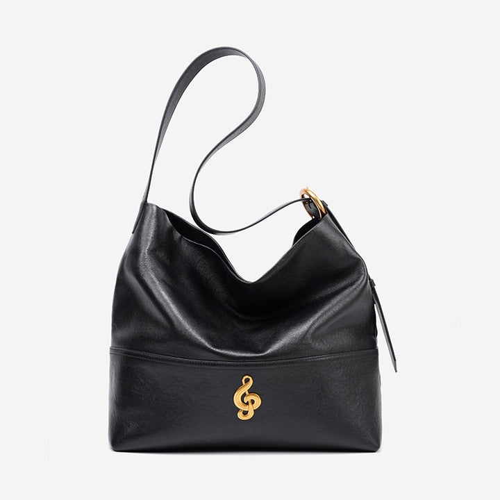 Damen Hobo Handtasche aus feinem Leder mit goldenen Akzenten Nord Taschen