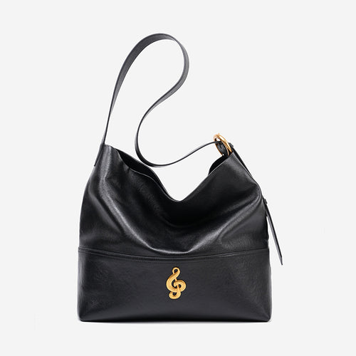 Damen Hobo Handtasche aus feinem Leder mit goldenen Akzenten Nord Taschen