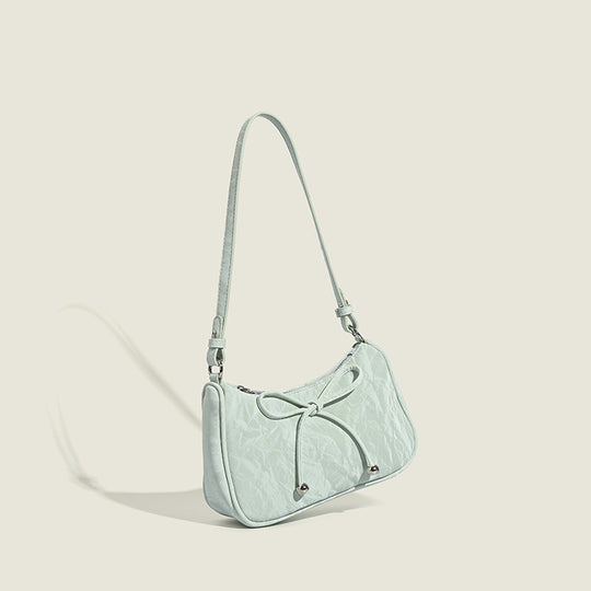 Damen elegante Mini-Handtasche mit verspieltem Kordelzug Nord Taschen