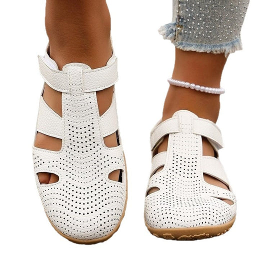 Damen Atmungsaktive Riemensandalen mit verstellbarem Klettverschluss