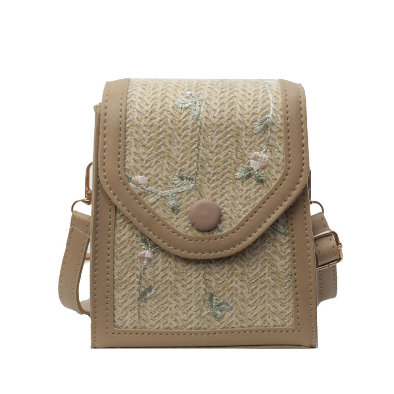 Damen Mini-Handtasche mit floralem Stickdesign Nord Taschen