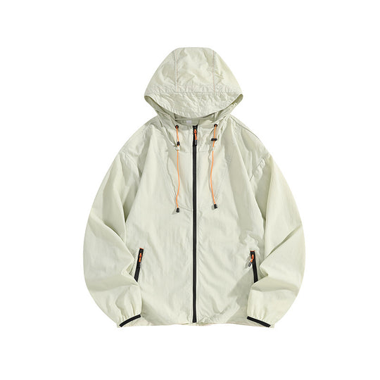 Herren Leichte Outdoorjacke mit Kapuze und praktischen Reißverschlusstaschen Nord Taschen