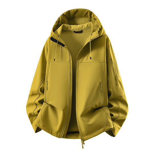 Herren Softshell-Jacke mit Fleecefutter, wasserabweisend und kapuzenverstärkung Nord Taschen