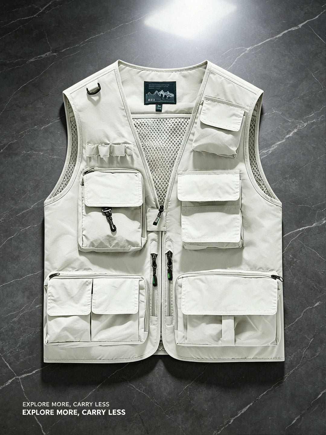 Unisex nan multifunktionale Outdoorweste mit zahlreichen Taschen und Netzfutter