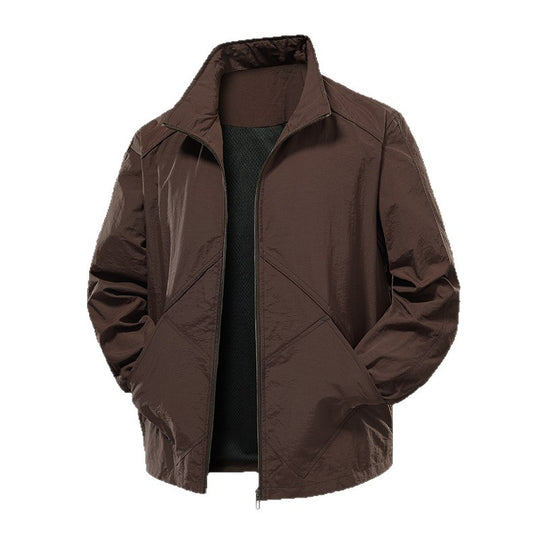 Herren Leichte technische Windjacke mit Mesh‑Futter und Stehkragen Nord Taschen