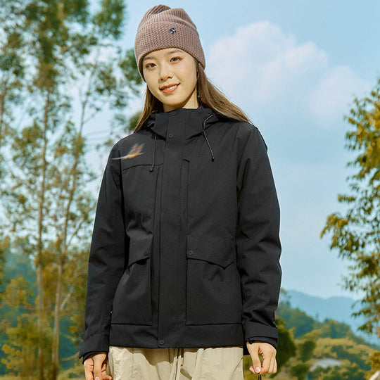 Herren Technische wasserdichte Parka-Jacke mit verstellbarer Kapuze und multifunktionalen Taschen Nord Taschen