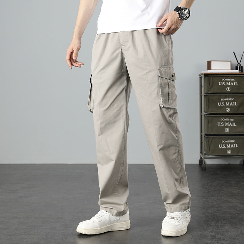Herren Lässige Canvas-Cargohose mit großen Klappentaschen, Relaxed Fit & verstärkten Nähten Nord Taschen