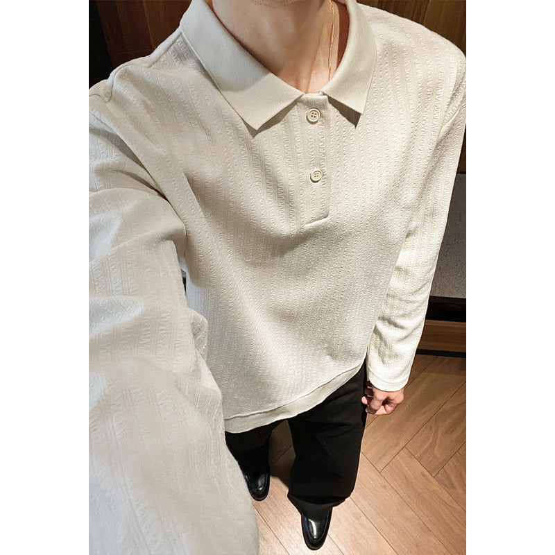 Herren Modischer Langarm-Pullover mit strukturiertem Design Nord Taschen