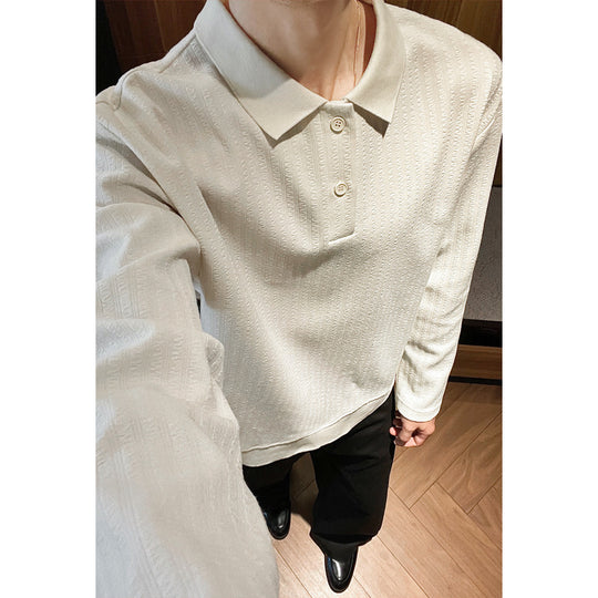 Herren Modischer Langarm-Pullover mit strukturiertem Design Nord Taschen