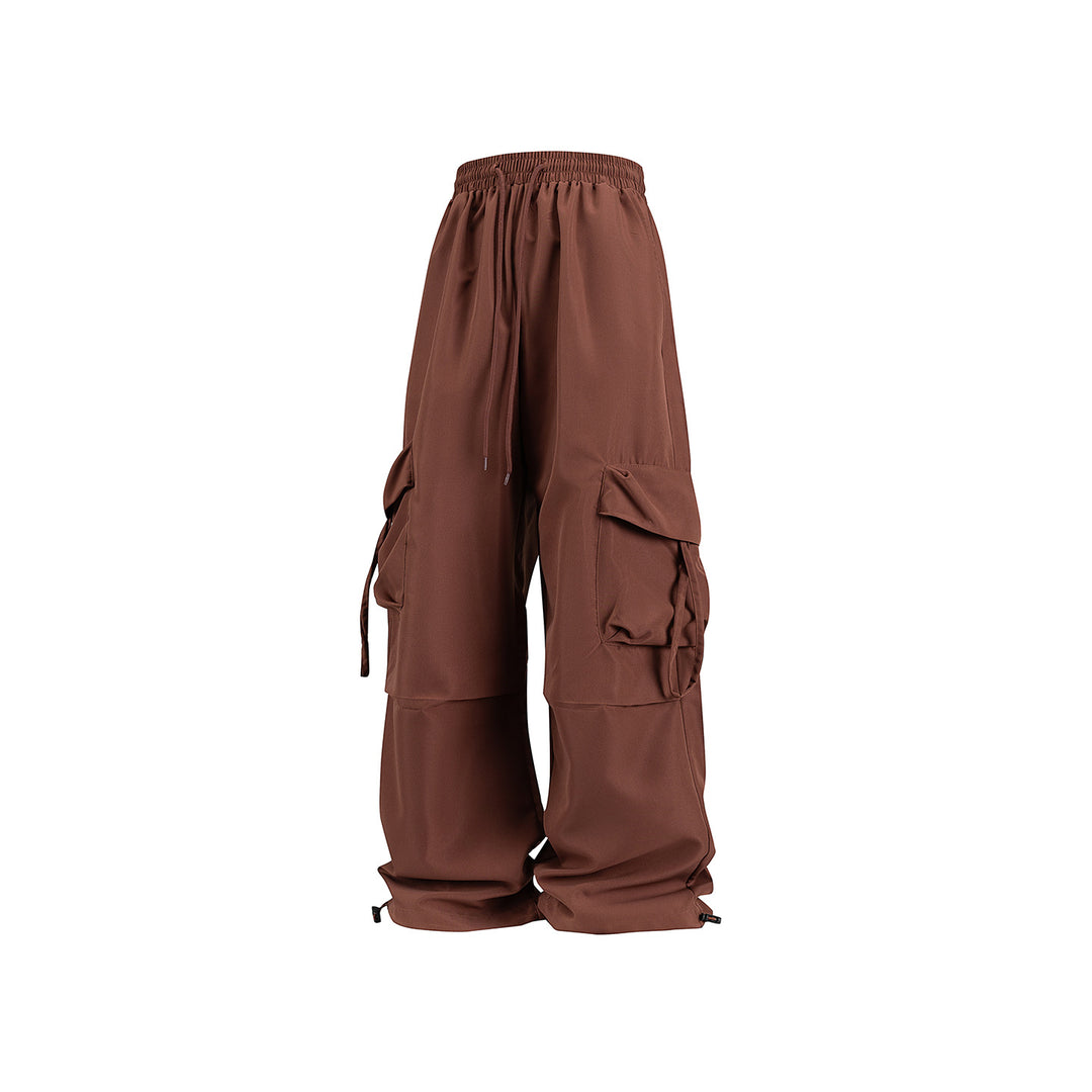 Unisex Weite Cargo‑Hose im Baggy‑Cut mit Tunnelzugbund, Mehrfachklappen und verstellbaren Beinabschlüssen Nord Taschen
