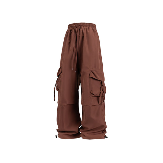 Unisex Weite Cargo‑Hose im Baggy‑Cut mit Tunnelzugbund, Mehrfachklappen und verstellbaren Beinabschlüssen Nord Taschen