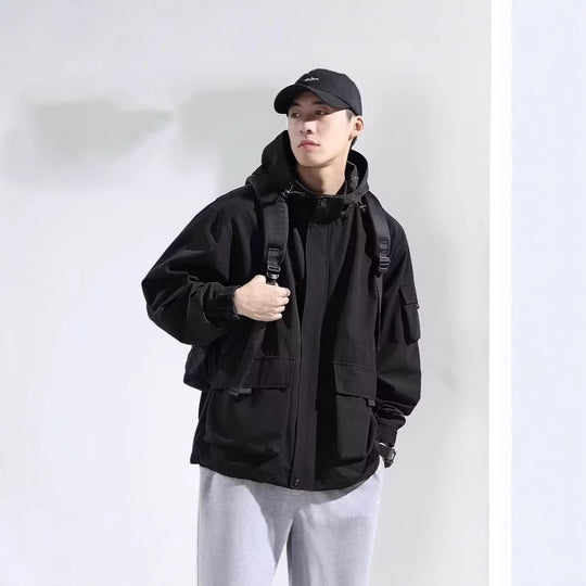 Herren Funktionale Windjacke Nord Taschen