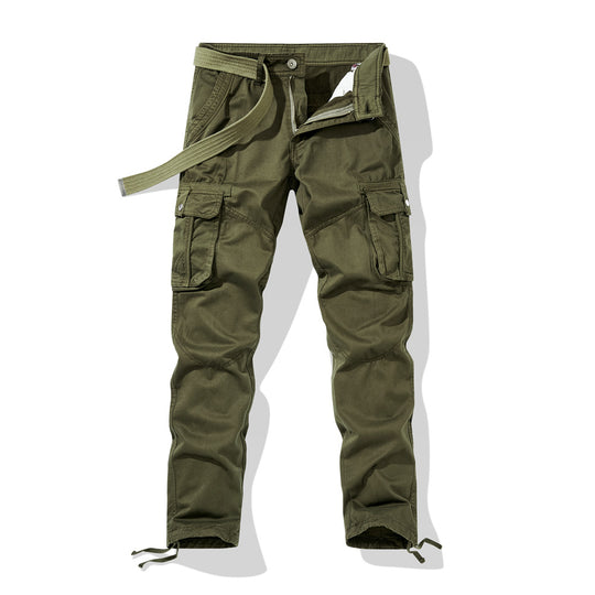 Herren Cargo-Arbeitshose mit verstärkten Knien, Multifachtaschen und Kordelbund Nord Taschen