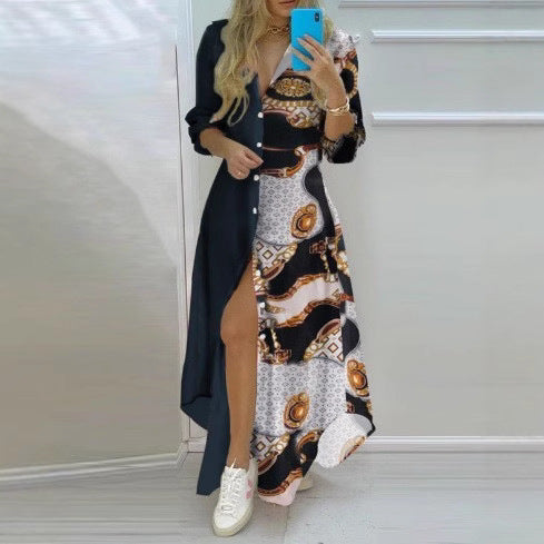 Damen Kimono-Robe mit Printdesign