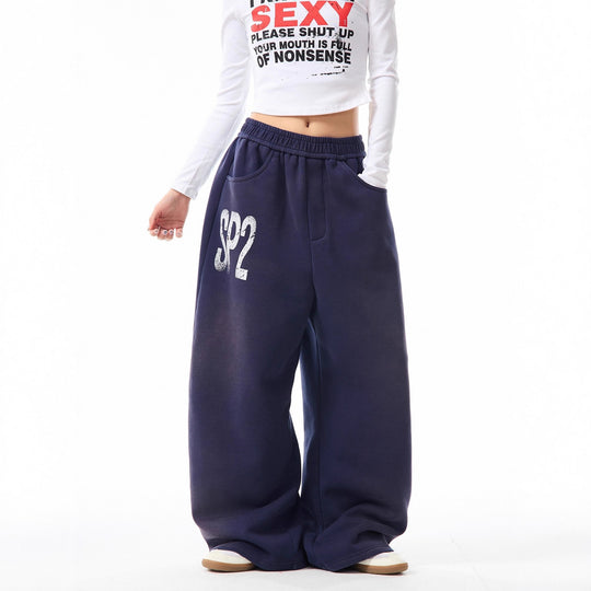 Damen Bequeme Oversized Freizeithose Nord Taschen