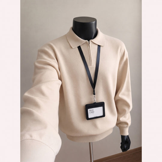 Herren Modischer Pullover mit Stehkragen Nord Taschen