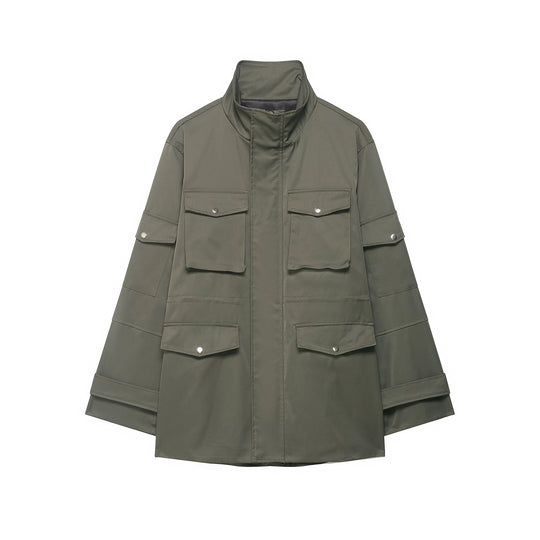 Damen Utility-Parka mit aufgesetzten Pattentaschen und hohem Stehkragen Nord Taschen