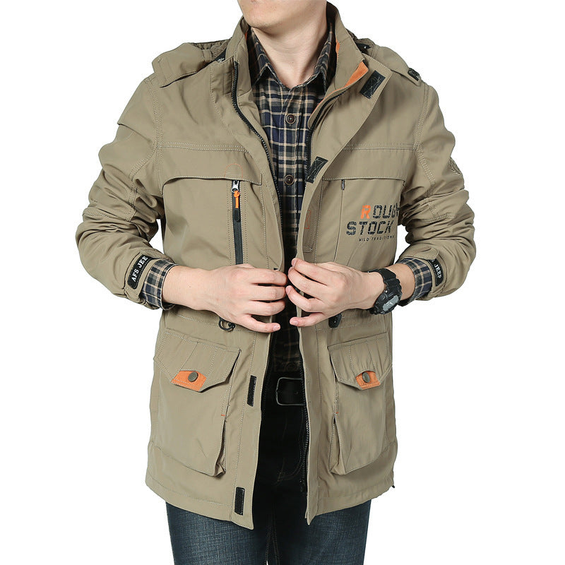Herren Multifunktionale Winterjacke Nord Taschen