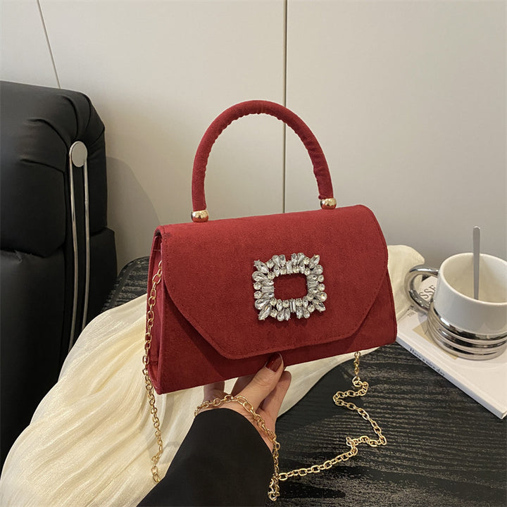 Damen elegante Abendtasche mit funkelndem Schmuckdetail Nord Taschen