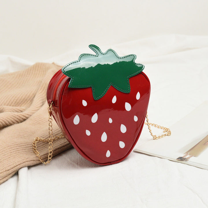 Damen Tasche im fruchtigen Erdbeer-Design mit abnehmbarem Schulterriemen Nord Taschen