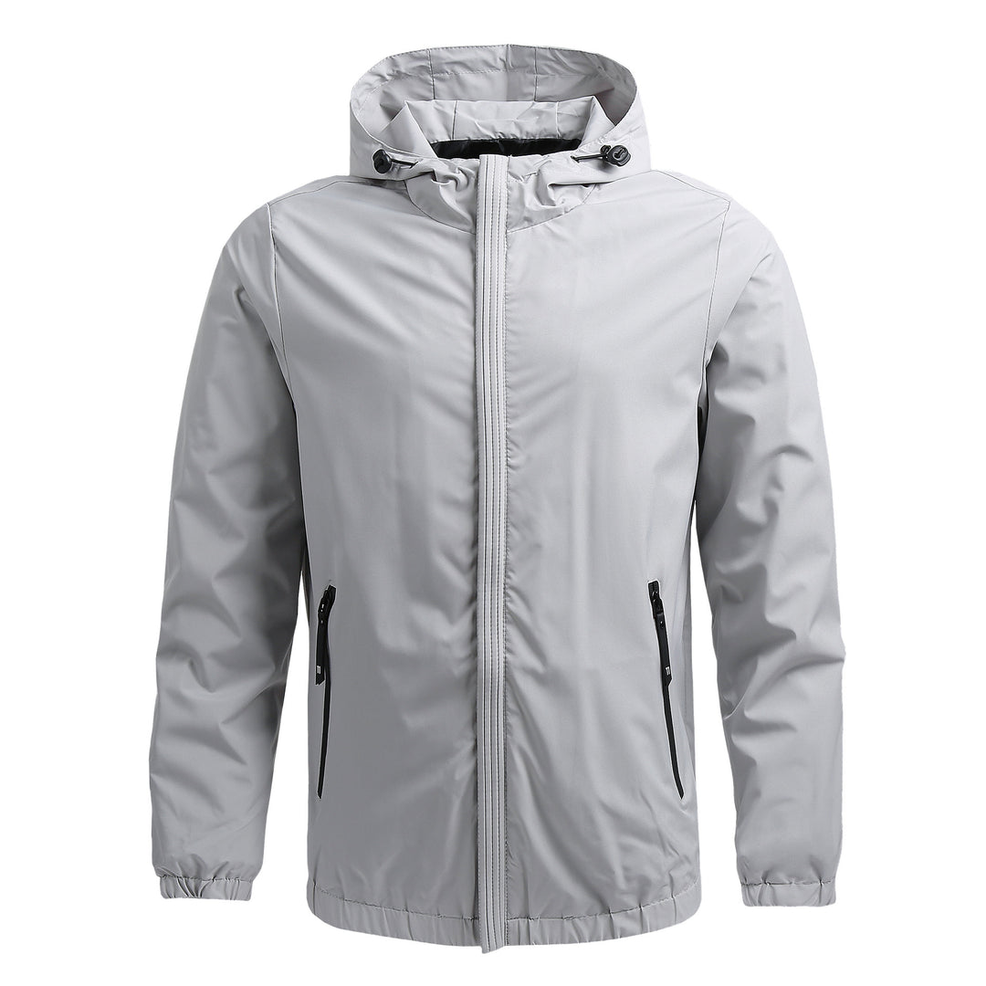Herren Atmungsaktive Outdoorjacke mit verstellbarem Kragen Nord Taschen