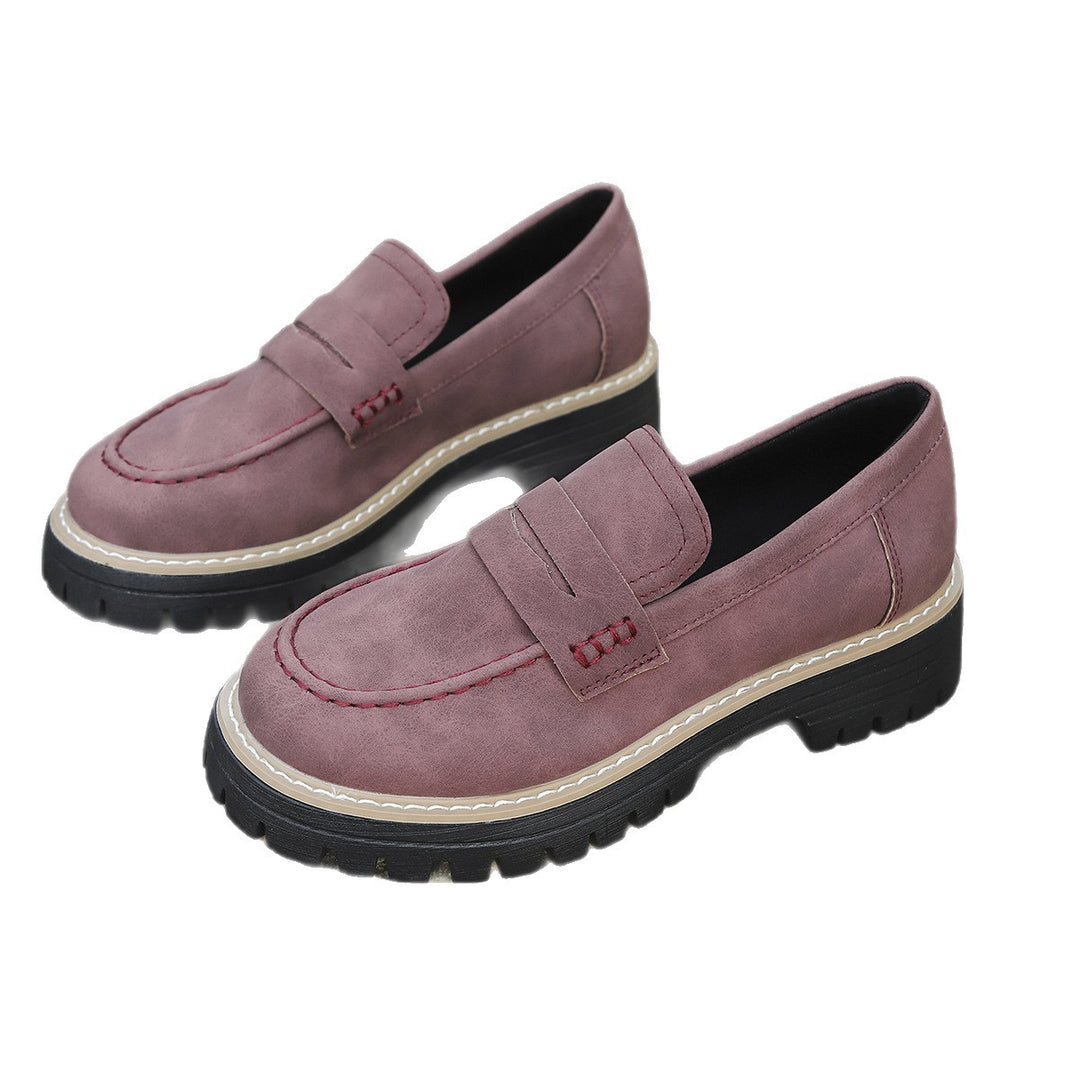 Damen Chunky-Lug-Loafer mit Penny-Riemen und profilierter Gummisohle Nord Taschen