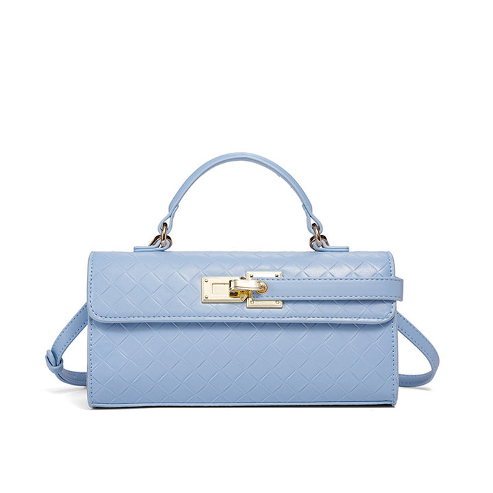Damen Umhängetasche mit kunstvollem geflochtenem Design und goldenen Akzenten Nord Taschen