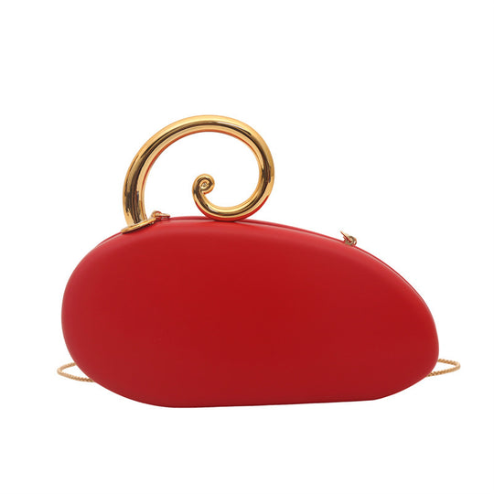 Damen Clutch-Tasche mit elegantem Spiraldetail aus hochwertigem Kunstleder Nord Taschen