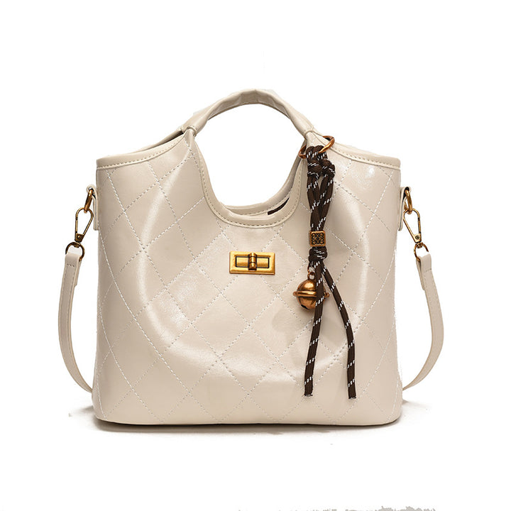 Damen modische Handtasche mit elegantem Steppmuster und abnehmbaren Anhänger Nord Taschen