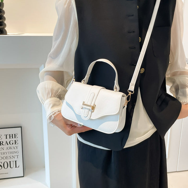 Damen elegante Umhängetasche mit strukturiertem Verschluss Nord Taschen