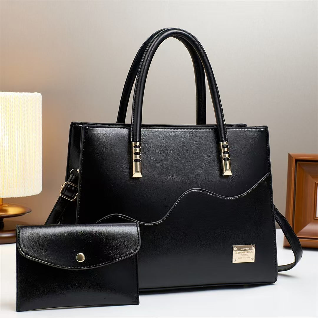 Damen elegante Handtasche mit einzigartigem Wellenmuster Nord Taschen