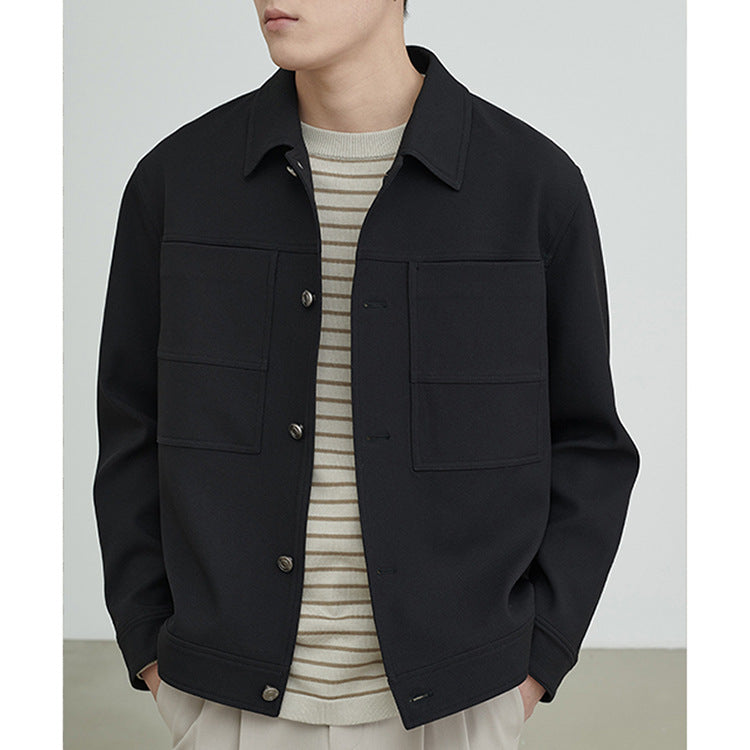Herren Boxy-Hemdjacke mit großformatigen aufgesetzten Brusttaschen Nord Taschen