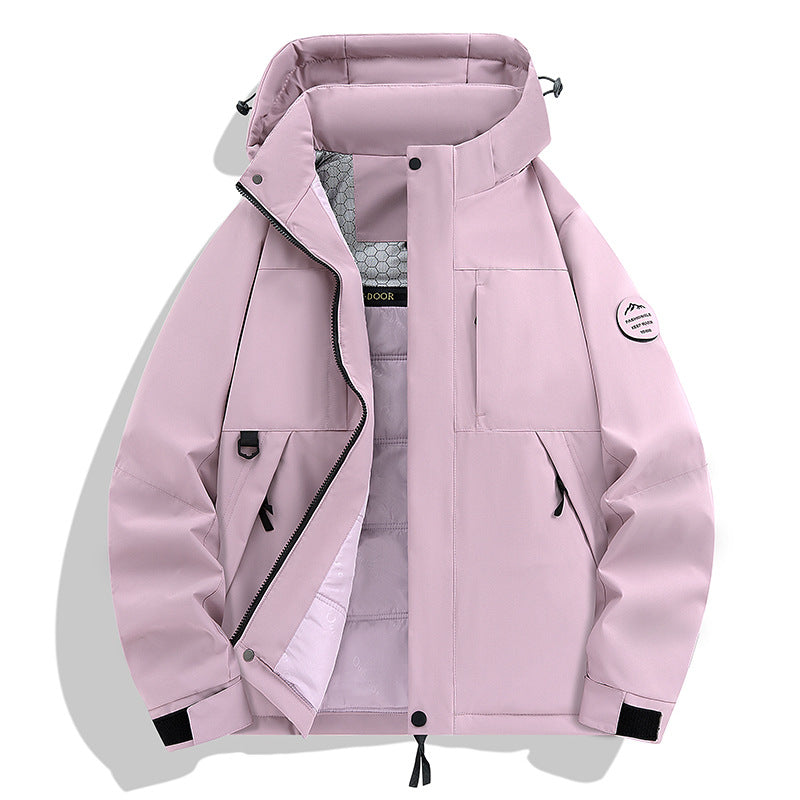 Herren Wasserdichte und atmungsaktive Softshell-Outdoorjacke Nord Taschen