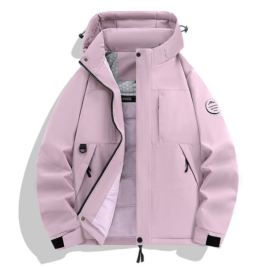 Herren Wasserdichte und atmungsaktive Softshell-Outdoorjacke Nord Taschen