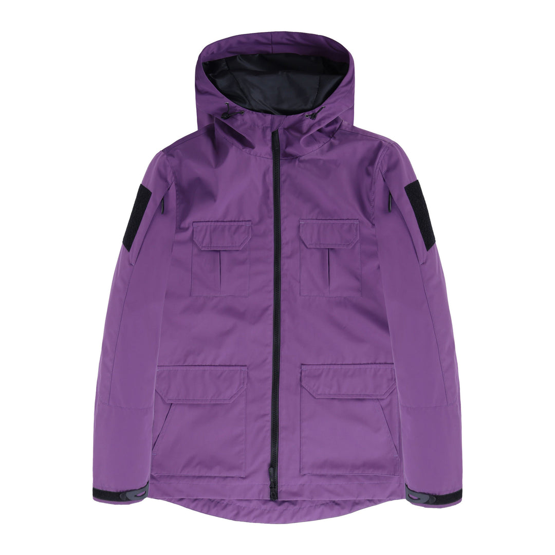 Men's  technical hooded field jacket with multi-flap utility pockets Nord Taschen