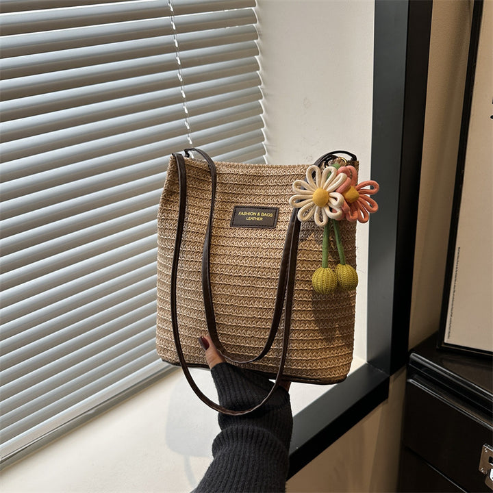 Damen praktische Beuteltasche mit modischem Blumendetail Nord Taschen