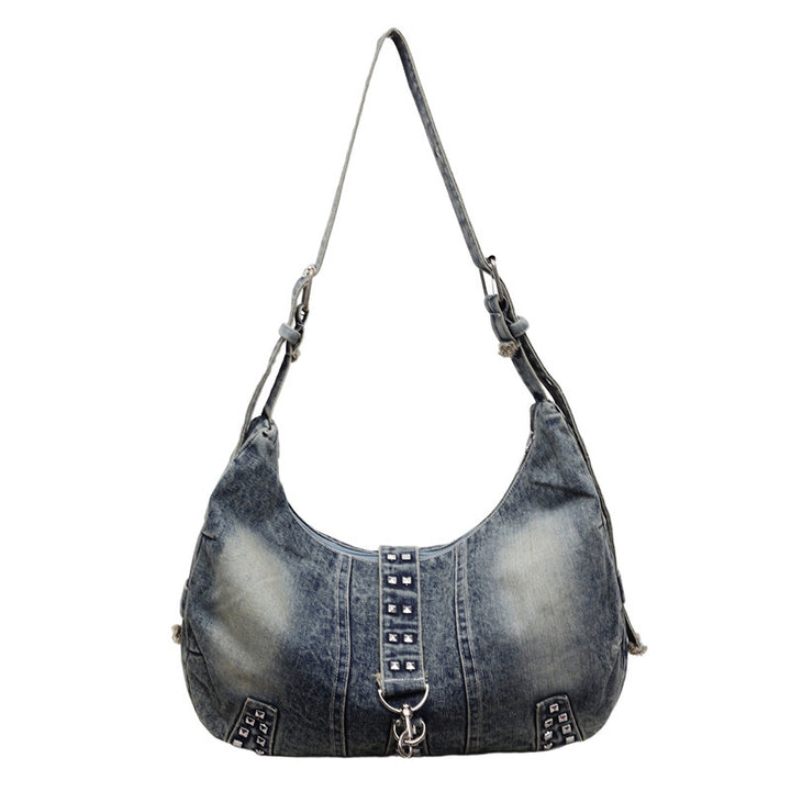 Damen lässige Denim Hobo-Tasche mit modischen Details Nord Taschen