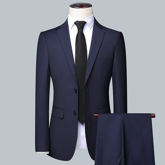 Herren Modernes Slim-Fit Anzug-Sakko mit feiner Struktur, leichtem Stretch und Pattentaschen Nord Taschen