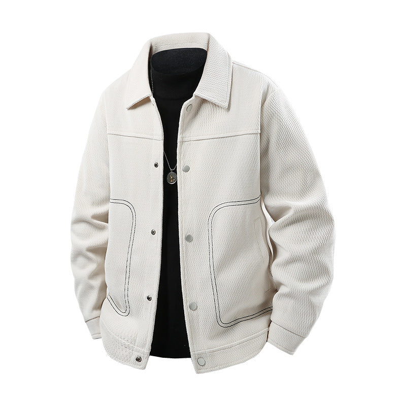 Herren Freizeitjacke mit großzügigen Taschen und eleganter Textur Nord Taschen