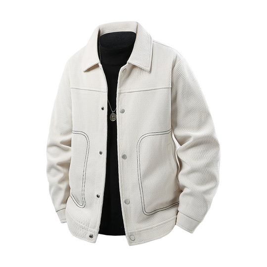 Herren Freizeitjacke mit großzügigen Taschen und eleganter Textur Nord Taschen