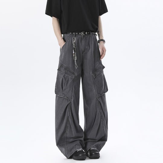 Herren Baggy-Cargo-Hose im Oversize-Schnitt mit großen Klappentaschen Nord Taschen