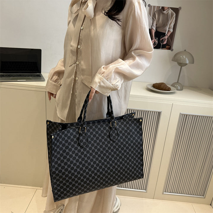 Damen elegante Tote-Tasche mit hochwertigem Monogramm-Design Nord Taschen