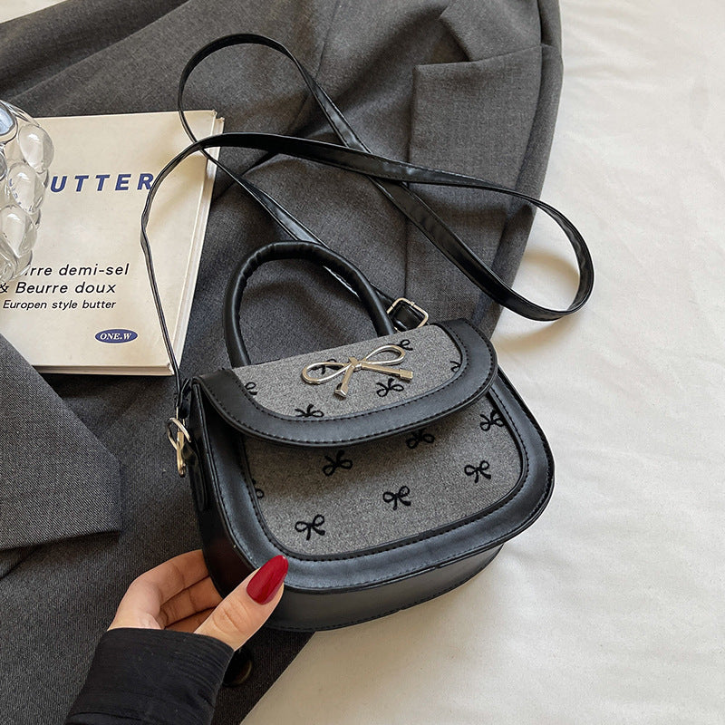 Damen Umhängetasche mit verspieltem Schleifendetail Nord Taschen