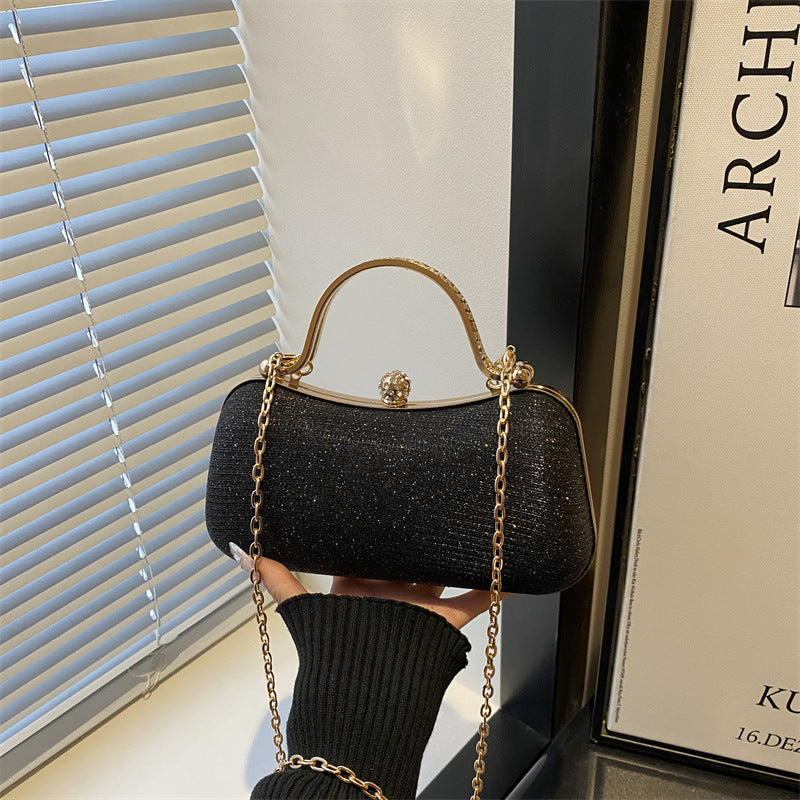 Damen glamouröse Clutch-Handtasche mit elegantem Kettenverschluss Nord Taschen