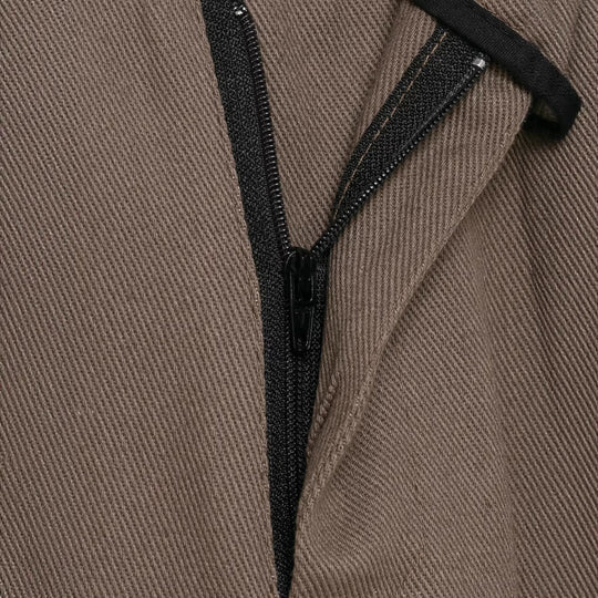 Damen weite Cargo-Cropped-Hose mit hoher Taille und aufgesetzten Taschen Nord Taschen