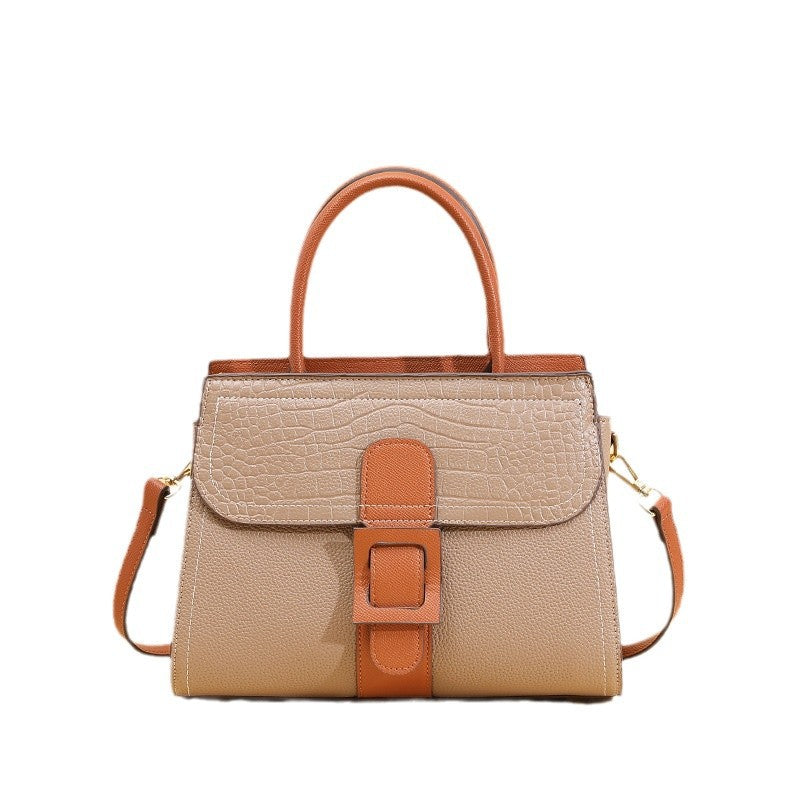 Damen Handtasche mit modernem Krokodilprägungsdesign und abnehmbarem Schulterriemen Nord Taschen