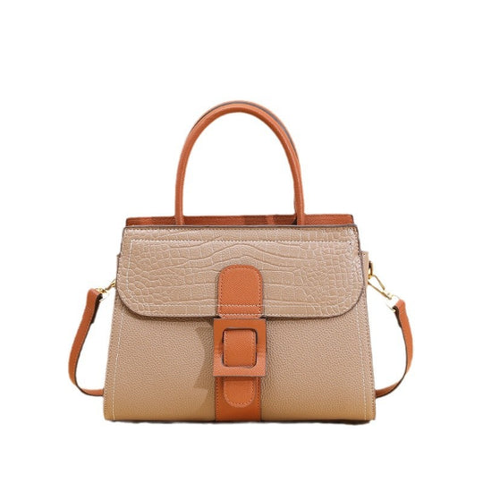 Damen Handtasche mit modernem Krokodilprägungsdesign und abnehmbarem Schulterriemen Nord Taschen