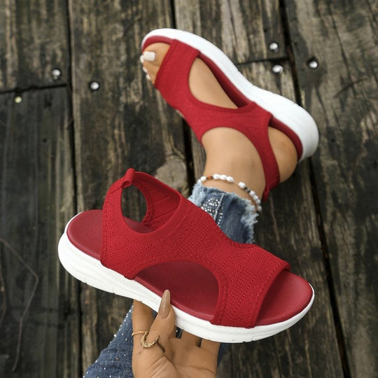 Damen Komfortable und atmungsaktive Sommerschuhe mit elastischen Einsätzen