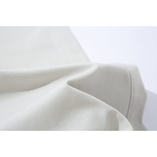 Damen Hochtaillierte Culotte-Hose aus Baumwoll-Twill mit weitem Bein Nord Taschen