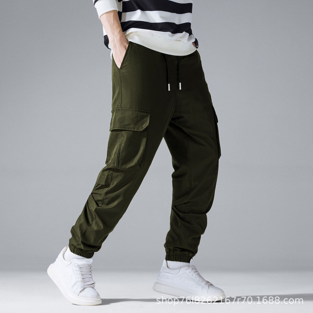 Herren Cargo-Jogginghose mit Tunnelzug, elastischen Knöchelbündchen & Mehrfachtaschen Nord Taschen